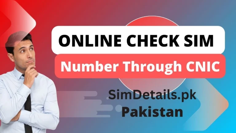 Online Check SIM Number Through CNIC